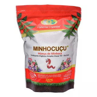 Húmus De Minhoca Minhocuçu Ophicina Orgânica Ecocert - 1kg