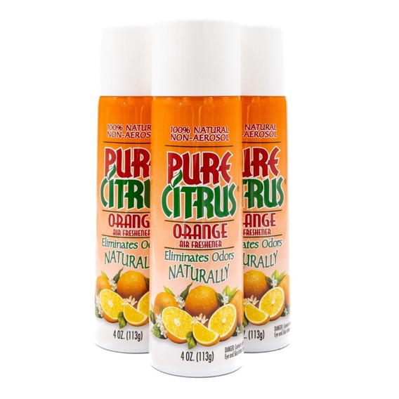 3 Aromatizantes Pure Citrus 100% Natural Olor A Naranja