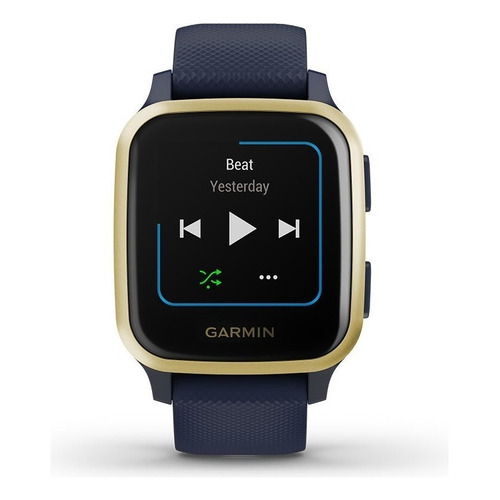 Smartwatch Garmin Venu Venu Sq - Music Edition 1.3" caja 40mm de  polímero reforzado con fibra  navy, malla  navy de  silicona