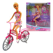 Muñeca Kiara Y Su Bicicleta De Paseo B111 Poppi Doll Vestido