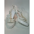 Blanco 3 sandalia plataforma perlas