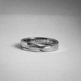 Anillo Infinito Plata Con Grabado - Joyas Cindy Kleist