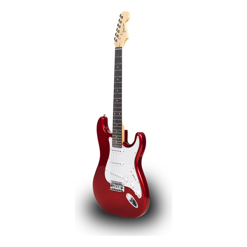 Guitarra Eléctrica Deviser L-g1 Roja Con Funda Tremolo Cable Color Red Material del diapasón Richlite Orientación de la mano Diestro