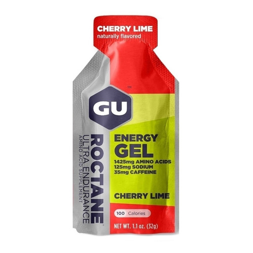 Suplemento en gel GU  Roctane Roctane Energy Gel carbohidratos sabor cherry lime en sachet de 32g