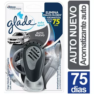  Glade Auto Sport Esencia Auto Nuevo Aromatizante 75 Dias