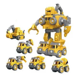 Robot Armable 5 En 1 - Vehiculo Robot