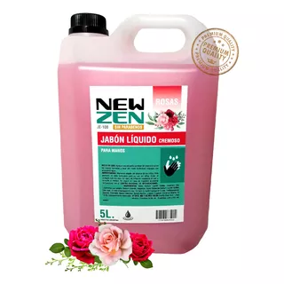 Jabon Liquido Shampoo De Manos Bidon 5 Lts Rosas Anmat