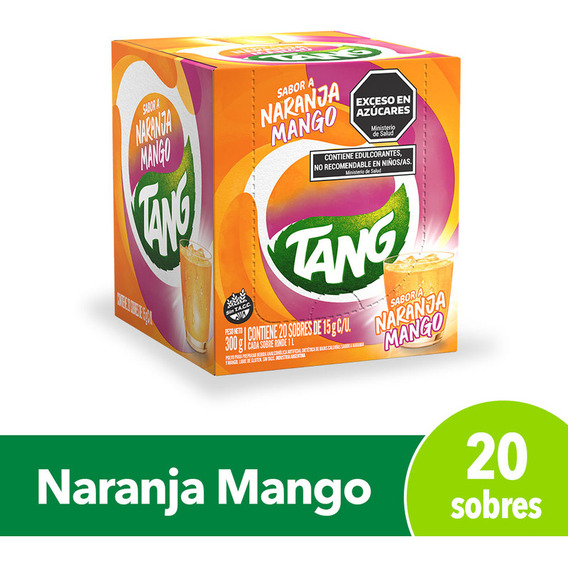 Jugo En Polvo Tang Sabor Naranja Mango X 20 Unidades