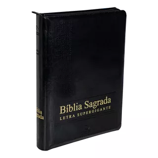 Bíblia Sagrada Letra Supergigante Com Índice E Zíper: Nova Almeida Atualizada (naa) Com Letras Vermelhas, De Sociedade Bíblica Do Brasil. Editora Sociedade Bíblica Do Brasil, Capa Dura Em Português, 2