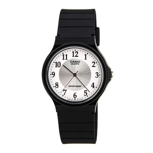 Reloj Casio Mq-24-7b3ldf Color de la correa Negra Color del bisel Negro Color del fondo Blanco