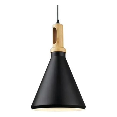 Colgante 1 Luz Siena 1 Negro Apto Led E27 Deco Luz Desing Negro