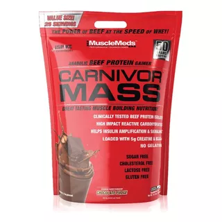 Carnivor Mass  10 Lbs  Musclemeds  Envio Gratis