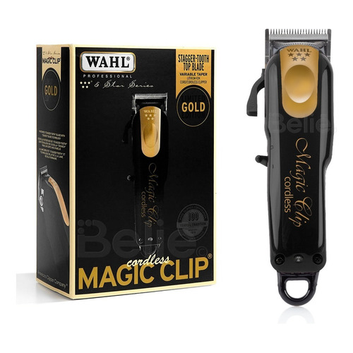 Cortadora de pelo Wahl Professional 5 Star Cordless Magic Clip Black & Gold 8148-100 negra y dorada 120V