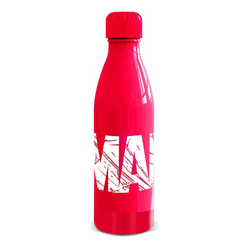 Botella Deportiva Marvel Para Agua Jugos 660ml Color Rojo Plastica