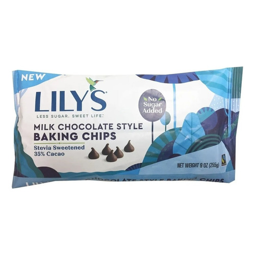 Lily's Milk Chocolate Style Baking Chips 255 Grs