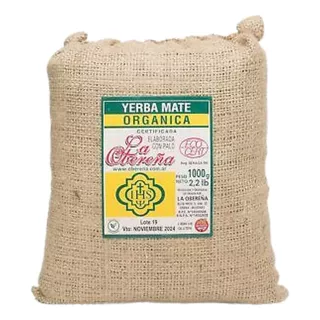 Yerba Mate Orgánica La Obereña Pack 3 X 1 Kilo