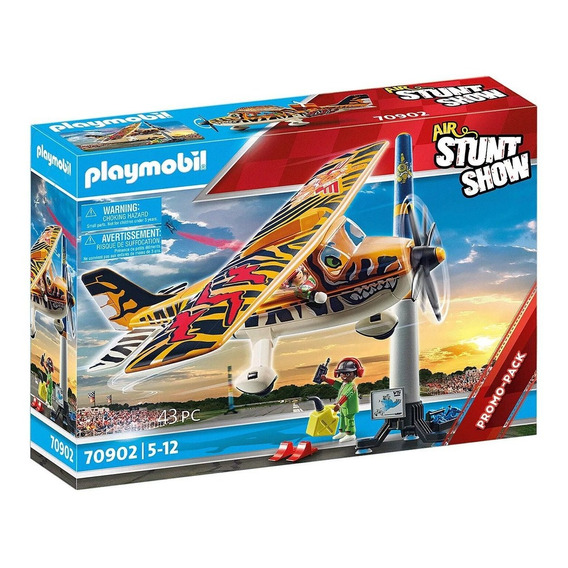 Playmobil Air Stunt Show Avioneta Tiger 43 Piezas 70902 Febo