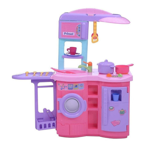 Cocina Para Niña Prinsel Cookn Play Electronica Color Rosa