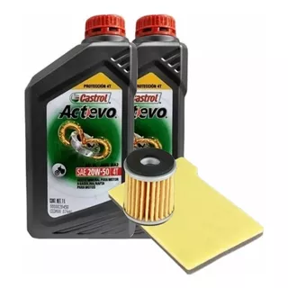 Kit Service Filtro Aceite Aire + 20w50 Mineral Yamaha Xtz250