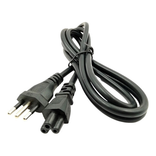 Cable Fuente Poder Tipo Trebol Pc Cargador 1.5 Mts Color Neg Color Negro