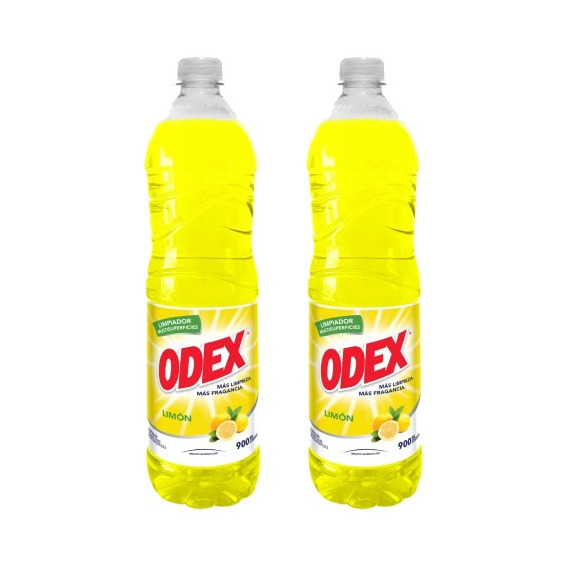 Limpia Piso Liquido Aroma Limon 900ml Odex Pack X2u