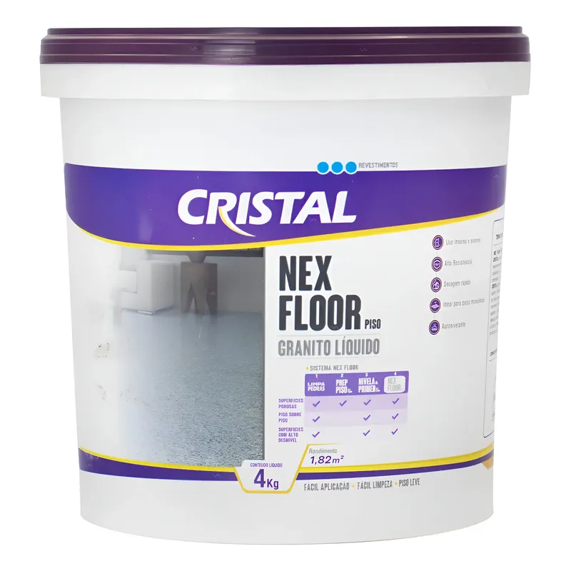 Granito Líquido Autonivelante Resistente Nex Floor Em Várias Cores