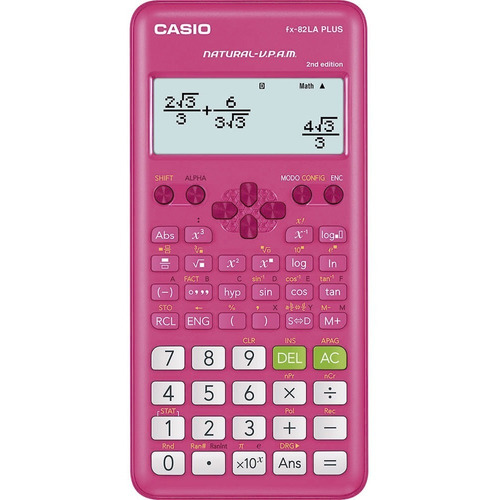 Calculadora Cientifica Casio Fx-82la Plus2 252 Funciones Color Rosa