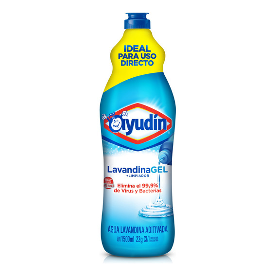 Lavandina En Gel Ayudín Original Uso Directo 1500 Ml