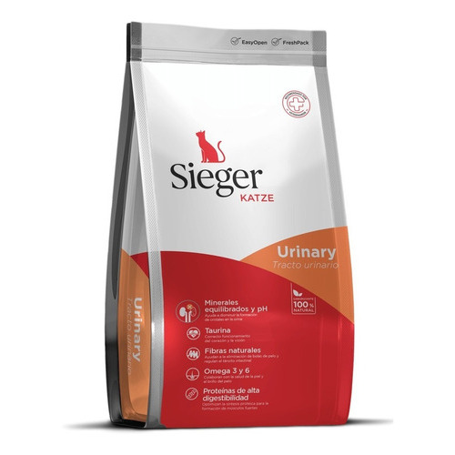 Alimento Saludable Para Gatos Sieger Katze Urinary 7,5kg