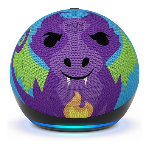 Amazon Echo Dot 5th Gen Kids con asistente virtual Alexa, Diseño dragon 110V/240V