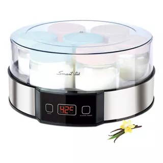 Yogurtera Smart-tek Ym750 Digital 7 Recip Vidrio 1,2 Litros Color Plateado 220v