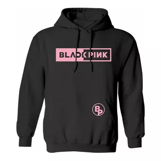 Sudadera Para Dama Modelo Black Pink Logo Kpop Blinks