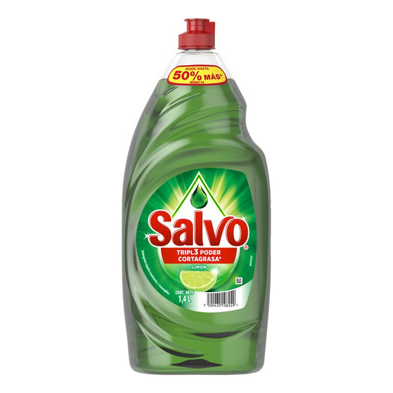 Lavatrastes Líquido Salvo Limón 1.4l