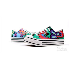 converse flores mujer