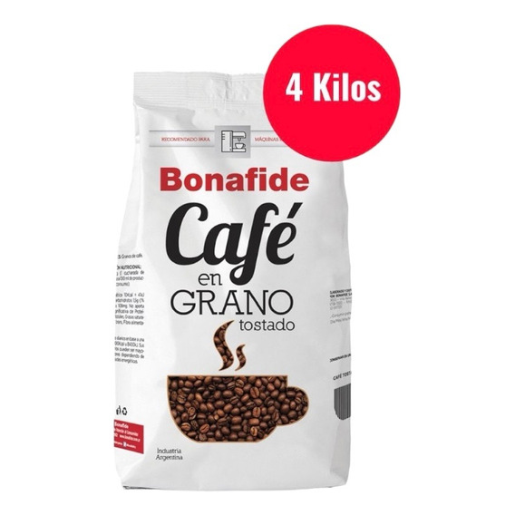 Café Tostado Bonafide Pack 4 Kilos Máquina Express