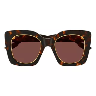 Lentes De Sol Gucci Gg1151s-003 51 Havana Mujer