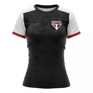 Camiseta Feminina São Paulo Fc Cave Em Dry Max Absorve Suor