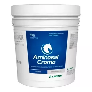 Aminosal Cromo 5kg Suplemento Mineral Premium Para Equinos 