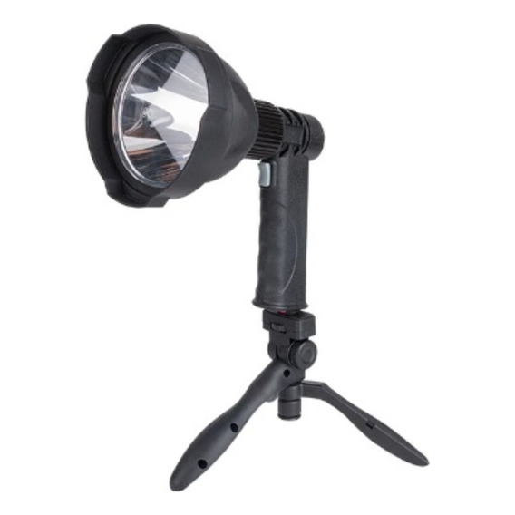 Foco De Mano Luz Led Reflector Portatil Bateria Linterna Usb Color de la linterna Negro Color de la luz Blanco