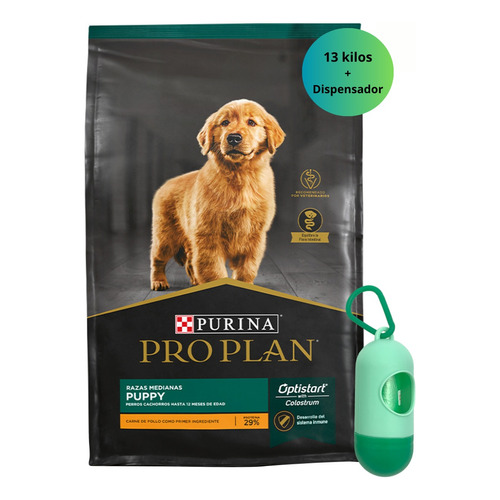 Pack Pro Plan Cachorro Optistar Razas Medianas 13kg