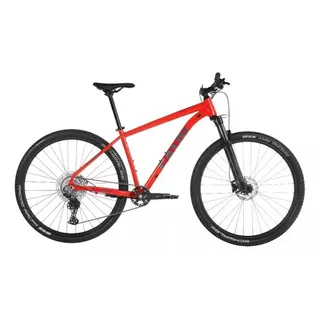 Mountain Bike Caloi Explorer Pro 2023 Aro 29 19  11v Freios De Disco Hidráulico Câmbio Shimano Deore M5100 Cor Vermelho/cinza