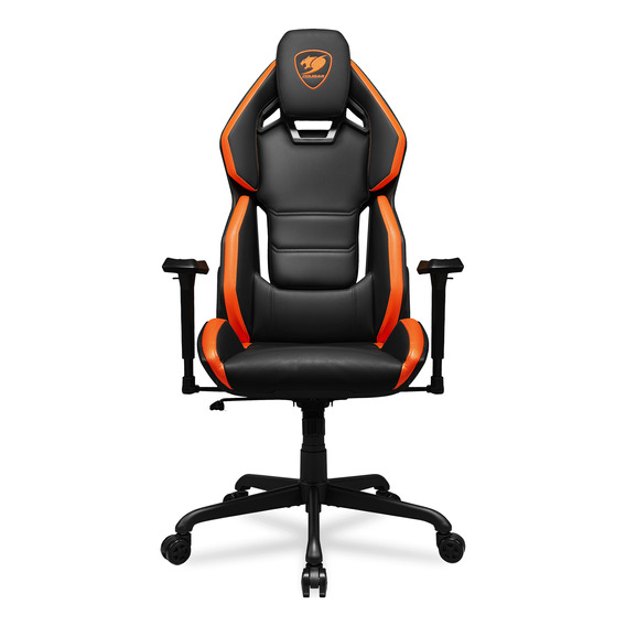 Silla Gamer Cougar Hotrod Ergonómica Color Negro-naranja