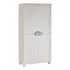 Armario blanco Plastiken con 4 estantes, 184 x 90 x 45 cm