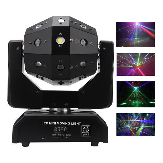 Cabeza Movil Led + Laser Beam Magic Ball Dmx