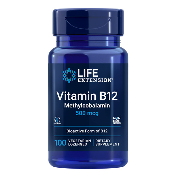 Suplemento De Vitamina B12 Life Extension, Metilcobalamina,