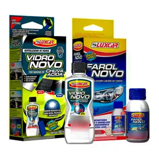 Kit Revitalizador Removedor Limpador Farol Vidro Cera Brilho