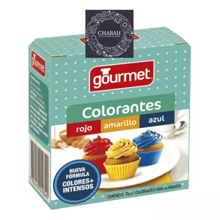 Colorantes Liquido Gourmet Pack 75cc Rojo/amarillo/azul
