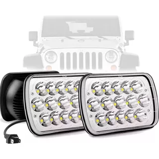 Faros Hiper Led 45w 7x5 Led Luz Alta Baja Lupa Jeep Pick Up