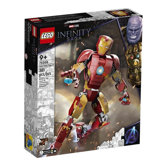 Lego Marvel Iron Man Infinity Saga Armadura Reactor 381 Pzs