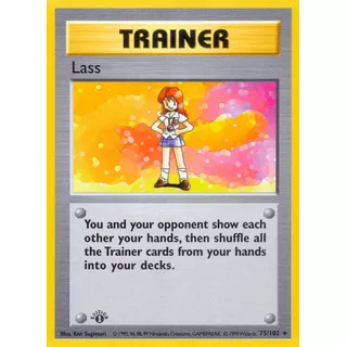 Lass 075/102 Trainer Carta Pokemon Base Set